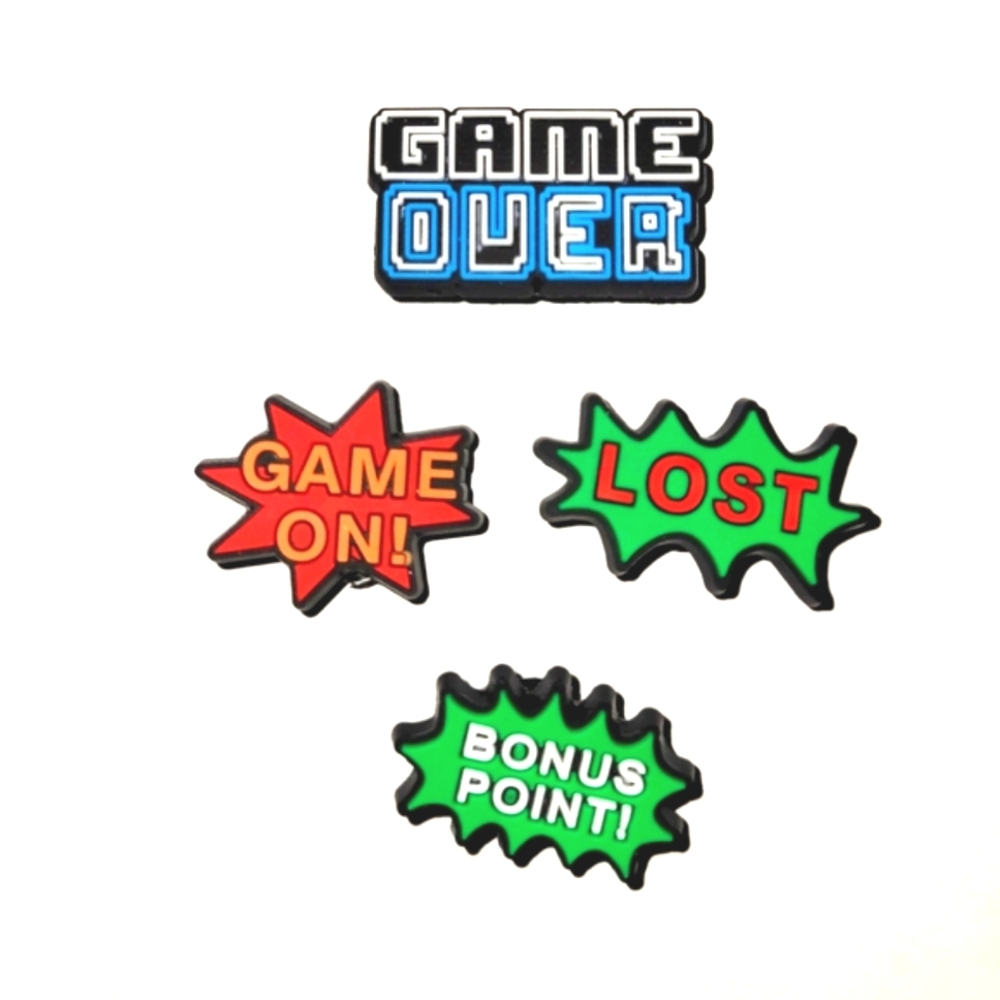 4 Game Phrases Jibbitz Charms